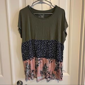 Latched Mama Flowy Tiered Nursing Tee